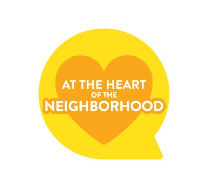 At the heart of the neighborhood logo