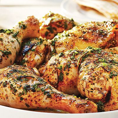 Our Recipes - Grilled Chicken with Quick Lemon and Herb Sauce | Marché Bonichoix