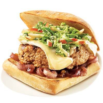 Our Recipes - Pork burgers with caramelized onions | Marché Bonichoix