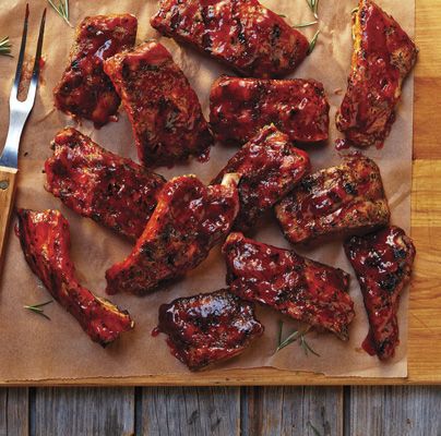 Our Recipes - BBQ pork ribs and rustic applesauce | Marché Bonichoix