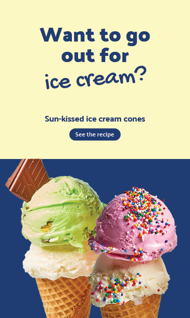 Sun-kissed ice cream cones