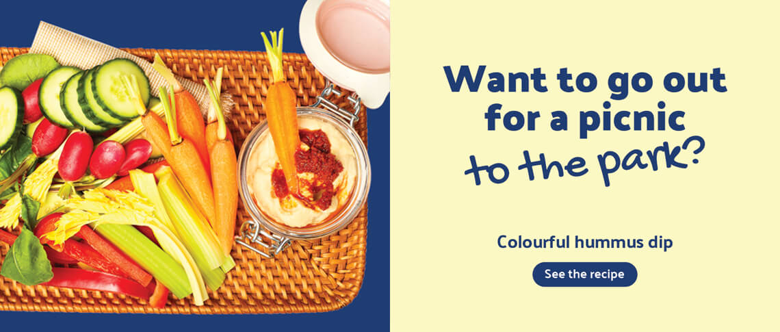 Colourful Hummus Dip