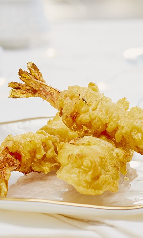 Crevettes tempura Panache