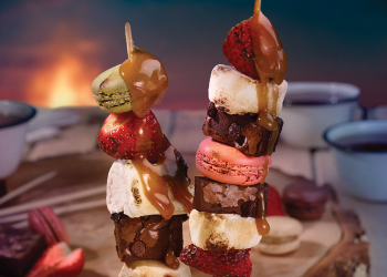 Brochettes S’mores de luxe autour du feu