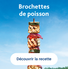 Brochettes de poisson