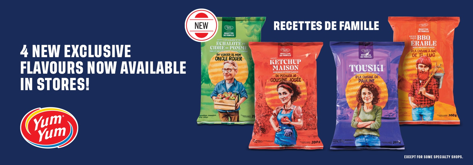 4 new exclusive flavours now available in stores