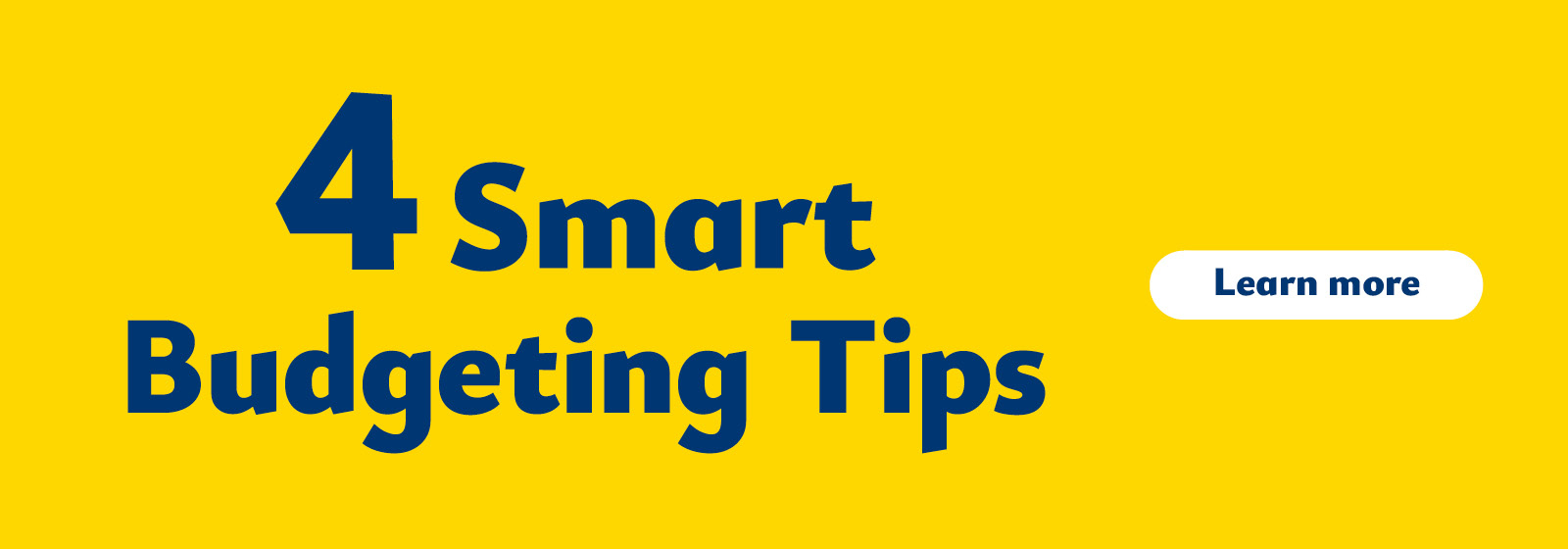 Four smart budgeting tips
