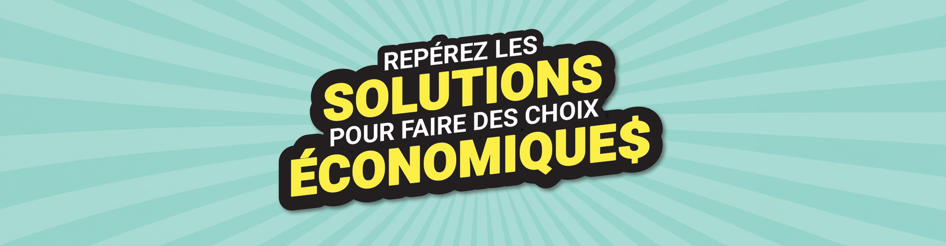 Reperez les solutions economiques