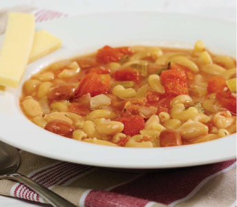 Soupe-repas « pasta e fagioli »