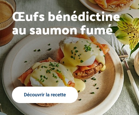 Œufs bénédictine au saumon fumé