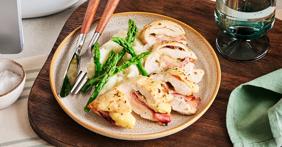 Our Recipes - Air fryer ham and cheese-stuffed chicken breasts | Marché Bonichoix