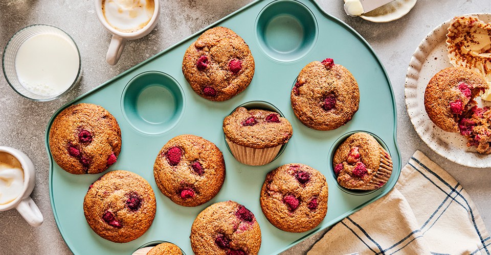 Our Recipes - Bran and raspberry muffins | Marché Bonichoix