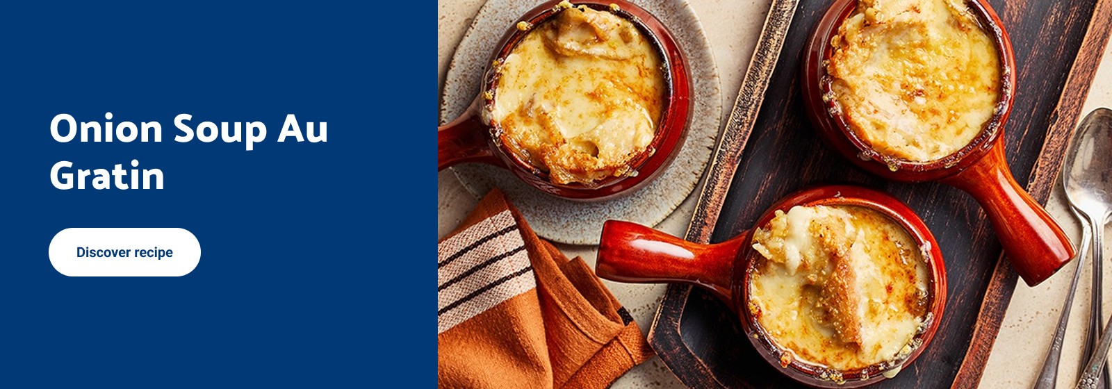 Onion Soup Au Gratin. Discover recipe.