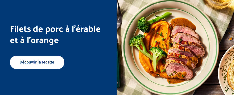 Filets de pork a lerable et a lorange