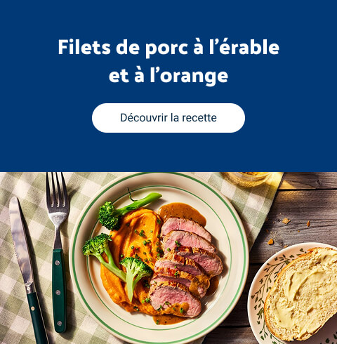 Filets de pork a lerable et a lorange